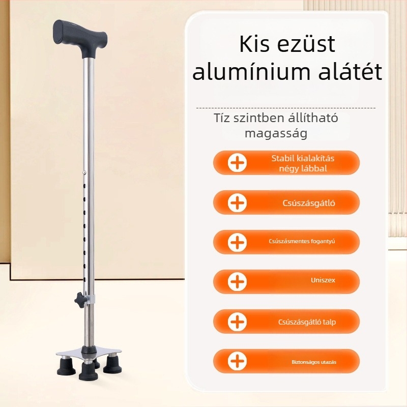 Túrabot alumínium ötvözetből, változatok: egy lábú, három lábú vagy négylábú