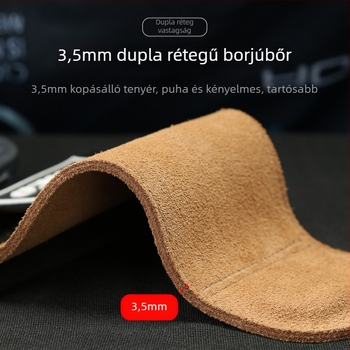 Súlyemeléshez tenyérvédő – marhabőr, csúszásmentes, négyujjas