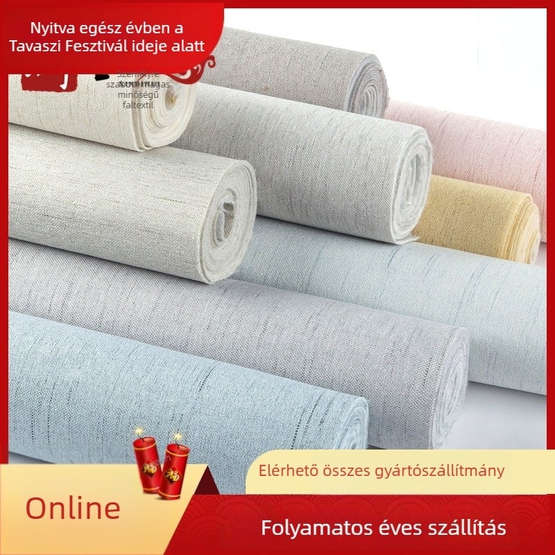 Len falburkolat lakberendezéshez, len/ nemszövött összetétel, anyag: len, stílus: modern egyszerű