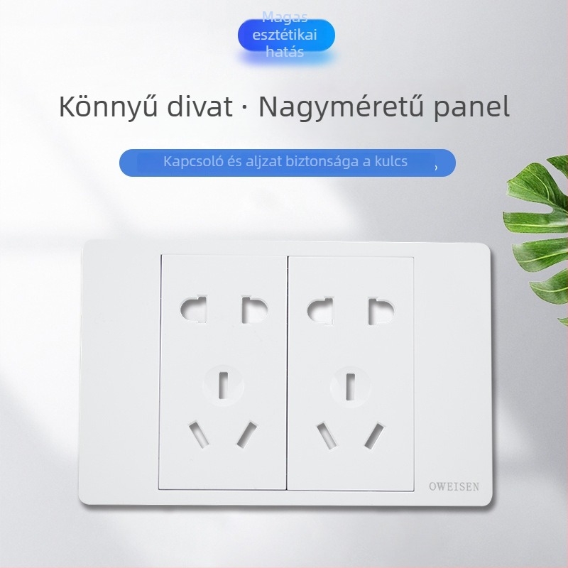 OWEISEN 118-típusú falra szerelt aljzatpanel, 10/15/20 lyuk konfigurációk, 3C tanúsítvány, feszültség 50–440 V