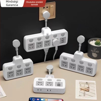 Hongting hosszabbító kábellel, 10A, 220-250V, 2500W, PVC tok, vezetékes aljzat