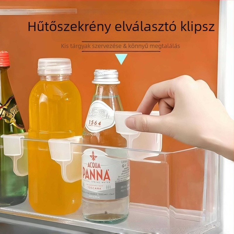 Hűtőszekrény elválasztó panel, Clip-stílusú rácsos szervező, műanyag, Egyszerű Modern stílus, 1 réteg