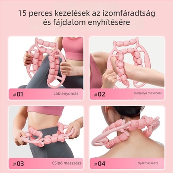 Guipaishi lábmasszírozó ABS görgővel és körklippel a comb karcsúsításáért és a lábizmok ellazításáért — Jóga kiegészítők