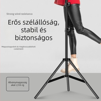 Gömbfejes háromlábú állvány, 3 részes, teherbírás 2–5 kg, Dayleer Floor Stand
