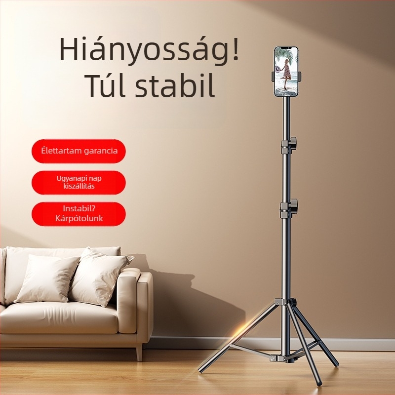Gömbfejes háromlábú állvány, 3 részes, teherbírás 2–5 kg, Dayleer Floor Stand