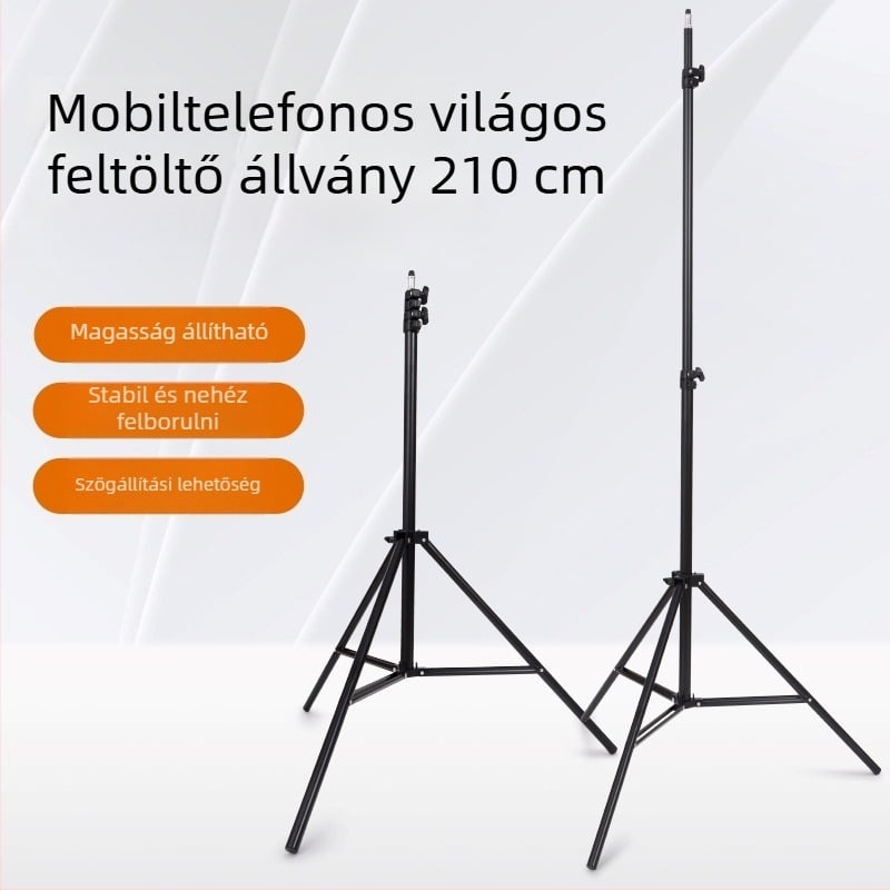 Fényképezőgép állvány, Modell 2.1, 20 kg teherbírás, 2025-ös megjelenés