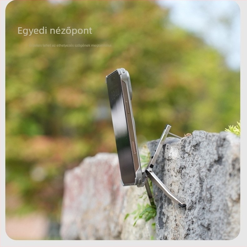 Worker zzw438 MagSafe telefon fölötti állvány, összecsukható háromszög alakú tartó, műanyag, testreszabható