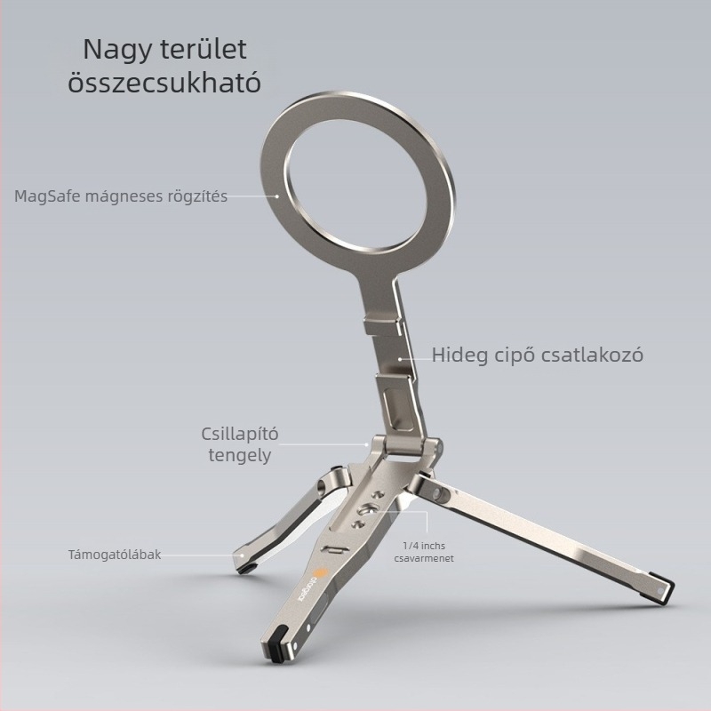 Worker zzw438 MagSafe telefon fölötti állvány, összecsukható háromszög alakú tartó, műanyag, testreszabható