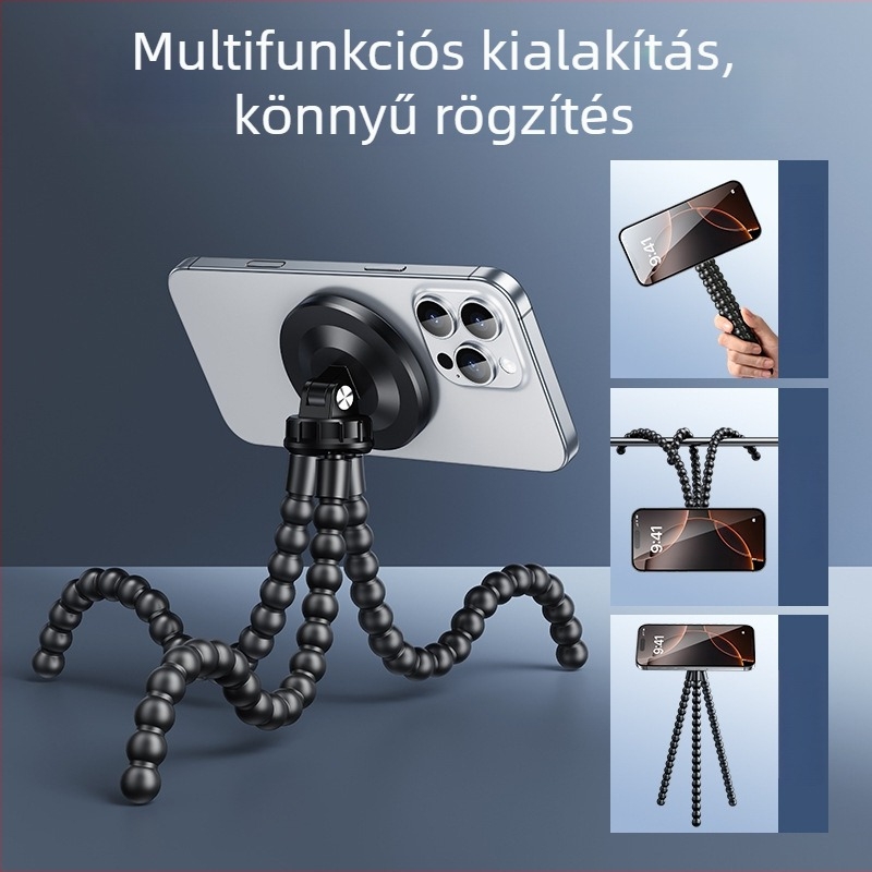 Paifan élő közvetítéshez készült telefon-tartó, ötvözet+ABS, univerzális, testreszabás támogatott