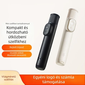 2-in-1 selfie állvány távirányítóval, mini változat, ötvözet test, Bluetooth, képstabilizáció nélkül