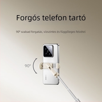 2-in-1 selfie állvány távirányítóval, mini változat, ötvözet test, Bluetooth, képstabilizáció nélkül