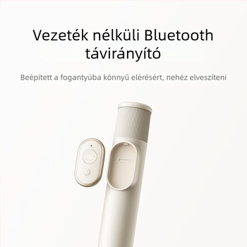 2-in-1 selfie állvány távirányítóval, mini változat, ötvözet test, Bluetooth, képstabilizáció nélkül
