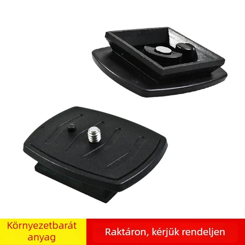 ET-Q01 Univerzális gyorskioldó lemez a kamera-tri pod fejéhez – ABS, teherbírás 2–5 kg, 3D PTZ-kompatibilis
