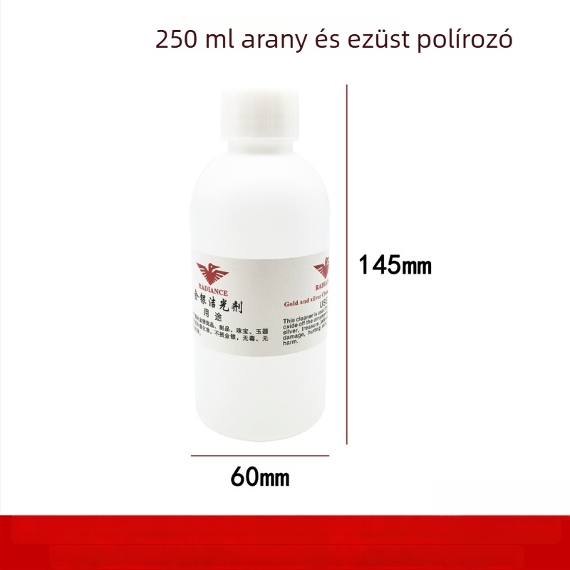 Arany- és ezüst ékszerek ápolási oldata – Deoxidáló tisztító, fényesítés és helyreállítás (Cikkszám GH; Kiadás: 2021 nyár; Típus: Ékszerápolási termékek; Nemzetközi export: Nem)
