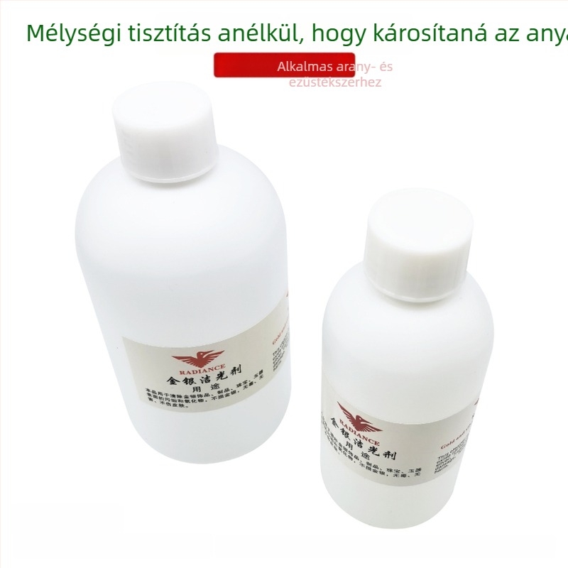 Arany- és ezüst ékszerek ápolási oldata – Deoxidáló tisztító, fényesítés és helyreállítás (Cikkszám GH; Kiadás: 2021 nyár; Típus: Ékszerápolási termékek; Nemzetközi export: Nem)
