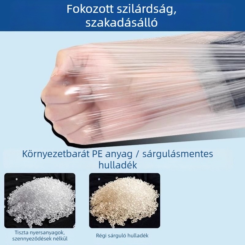 Egyszer használatos PE átlátszó karvédők, porálló, vízálló és olajálló, konyhai használatra
