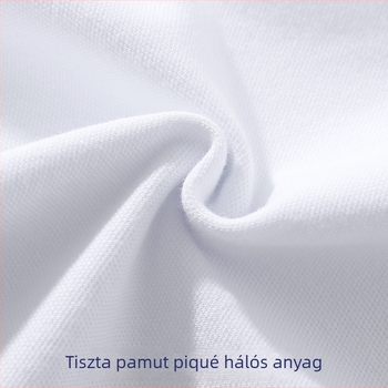Gyermekeknek készült hosszú ujjú polo felső pamutból, galléros polo, csíkos vagy egyszínű minta, nedvesség-elvezető