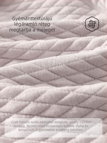 Újszülött meleg mellény, unisex, 0–1 év, 100% pamut, vastagított, poliészter töltet, tél/ősz