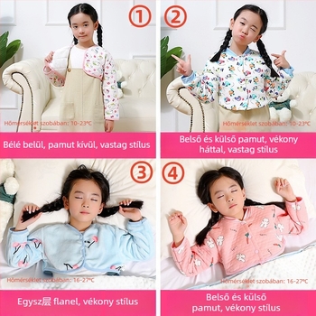 Pamut vállvédő gyerekeknek, meleg, vastagított mellény újszülötteknek, ősz-tél