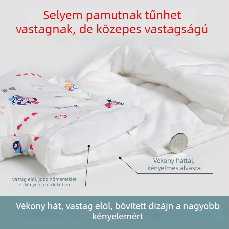 Pamut vállvédő gyerekeknek, meleg, vastagított mellény újszülötteknek, ősz-tél