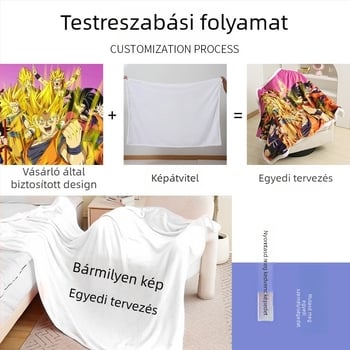 Egyedi dupla réteg flanel takaró kanapéhoz, kétoldalas, vastag és meleg – 100% poliészter, 300–500 g, tavasz–ősz, karikatúra minta