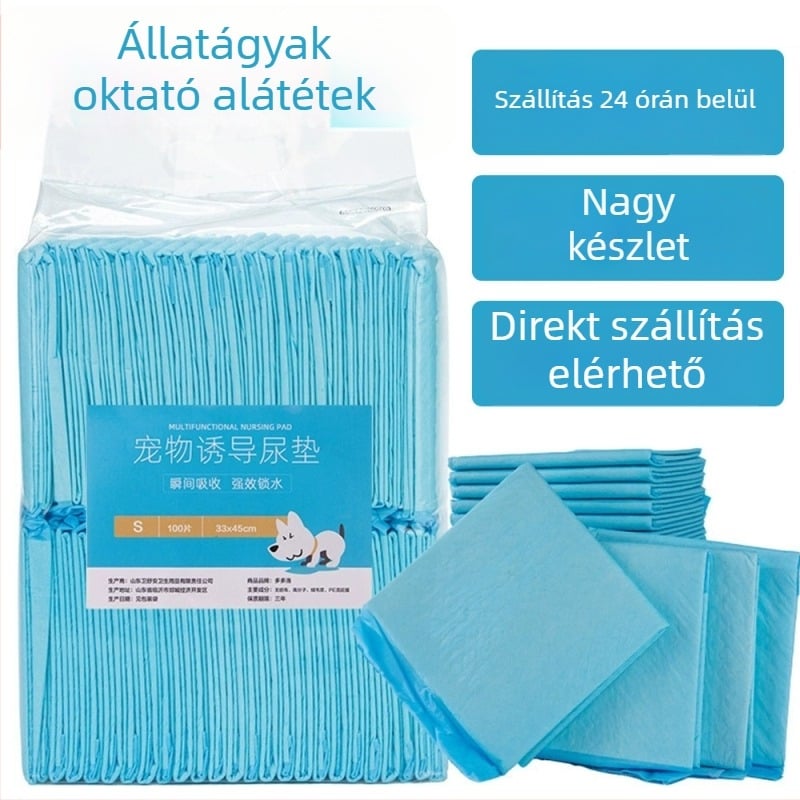 Kutyatraining pad – nagyobb, vastagabb, nemszövött anyagból, nedvszívó, szivárgásmentes, szagkezelés