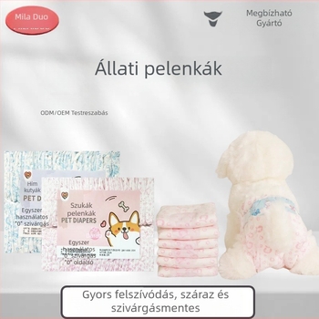 Milado Kutyapelenkák hím- és nőstény kutyáknak — nem szövött anyagú higiéniai nadrágok, 50 db