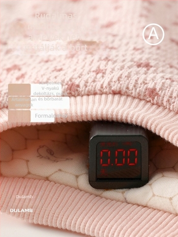 Gyerekeknek készült jacquard vastag pulóver-sweatshirt, uniszex, 3–8 éveseknek, hosszú ujjú