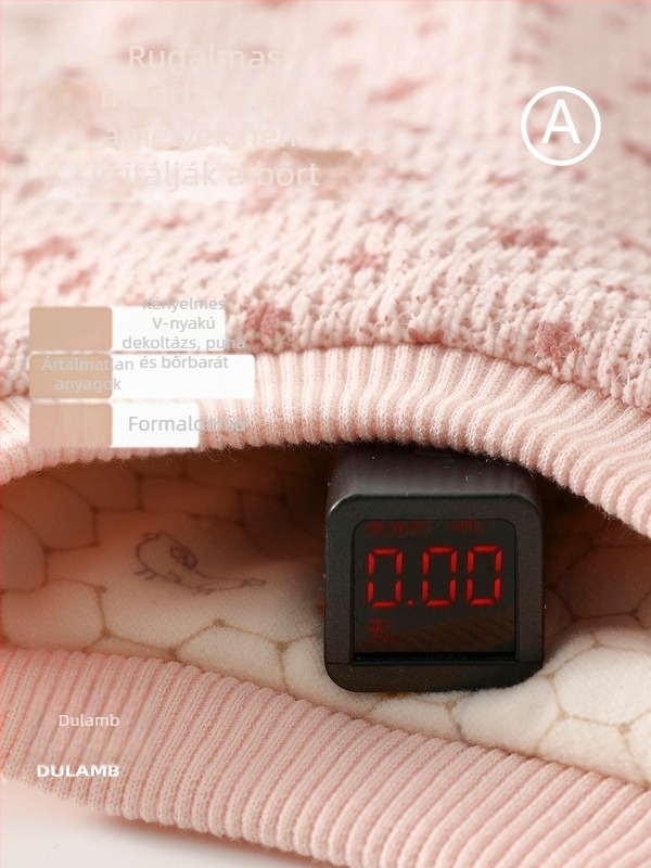 Gyerekeknek készült jacquard vastag pulóver-sweatshirt, uniszex, 3–8 éveseknek, hosszú ujjú