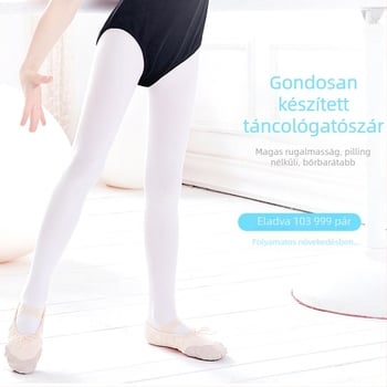 Gyermek tánc harisnyák, 90D, légáteresztő, hosszú cső, 3–8 éveseknek, tavasz és ősz