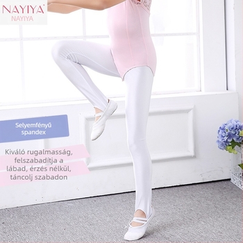 Nayiya Gyerekek uniszex táncharisnya, légáteresztő Spandex, egyszínű, közepes vastagság