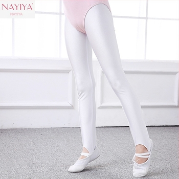 Nayiya Gyerekek uniszex táncharisnya, légáteresztő Spandex, egyszínű, közepes vastagság
