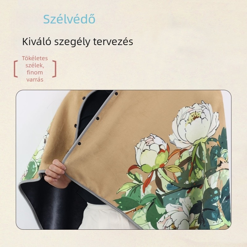 Kristályos bársony flanell takaró - kétoldalas vállkendő, virágos mintával, négy évszakos, súly 500–800 g, egyedi gyártás elérhető