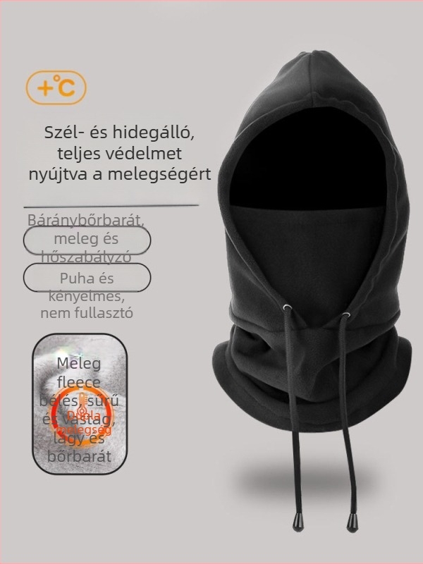 Extreme lovagló balaclava, poliészter, uniszex, téli teljes arcmaszk, testre szabható