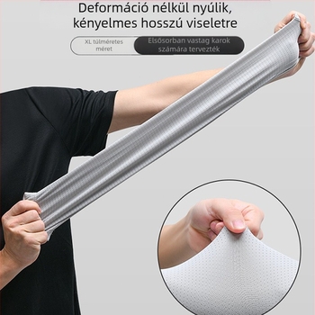 Nylon UV kartvédő ujjvédők, lazán illeszkedő szabás, jégselyem anyag, 81-95% nylon tartalom, 2023 tavasz