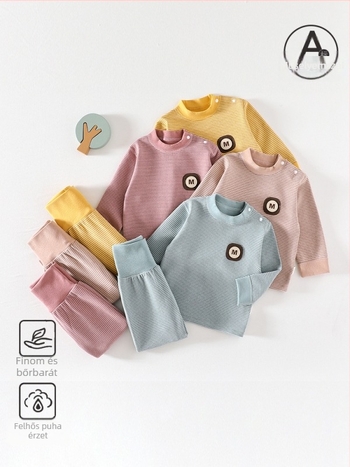 Gyermekeknek szóló milk silk termikus két darabos szett, őszi-téli, 1–3 éveseknek