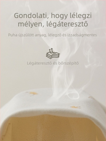 Gyermekeknek szóló 100% pamut alsó- és felsőruha, újszülött 0–12 hónap, kerek nyakú, semleges nem, állat- vagy rajzfilmszerű minta, melegen tart, tavasz-őszi időkre