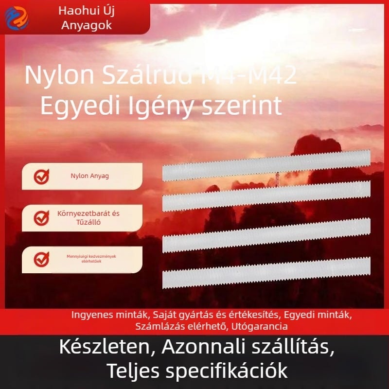 Haohui nylon csavarorsó, teljes menet, szigetelt, két végű, GB/T17587.3-2018