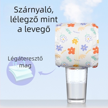 Férfi kutyáknak való pant-stilusú pelenka, belső nedvszívó betétekkel, anyagok: nemszőtt textile, polimer, fa- cellulóz, lélegző membrán, tépőzár, 12 db