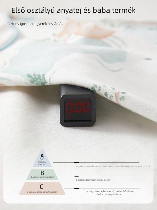 Újszülött pamut felső félhátú dizájnnal, 100% pamut, kerek nyakú, tavasz–ősz, 0–12 hónap