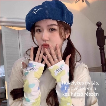 Női UV-védett jégselyem karvédők kerékpározáshoz és vezetéshez, hosszú, lélegző, nyári vékony