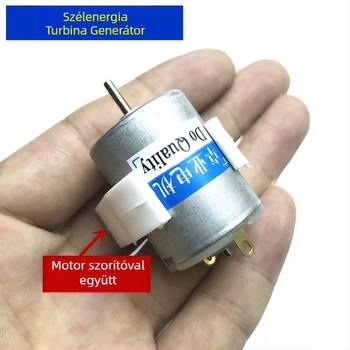 Szélgenerátor 36W DC mini, 12-24V, állandó mágneses DC motor, függőleges tengely