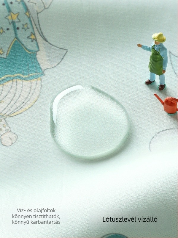 Belleptide Baba vízálló etető kötény zsebbel — Rajzfilm mintás, 100% poliészter