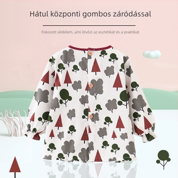 Etetésre szánt baba smock, vízálló, uniszex, 1-3 éveseknek, 59 cm magasság, 2025 tavasza