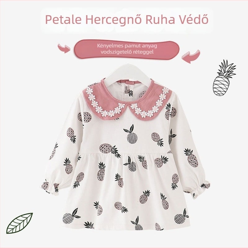 Etetésre szánt baba smock, vízálló, uniszex, 1-3 éveseknek, 59 cm magasság, 2025 tavasza
