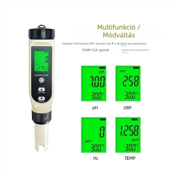 Hordozható vízminőség-analizátor – BSK-06 modell, mérési tartomány 0–2400 ppb / 0.001–2.4 ppm, pontosság ±10 ppb / ±0.01 ppm, tápegység 4.5V.
