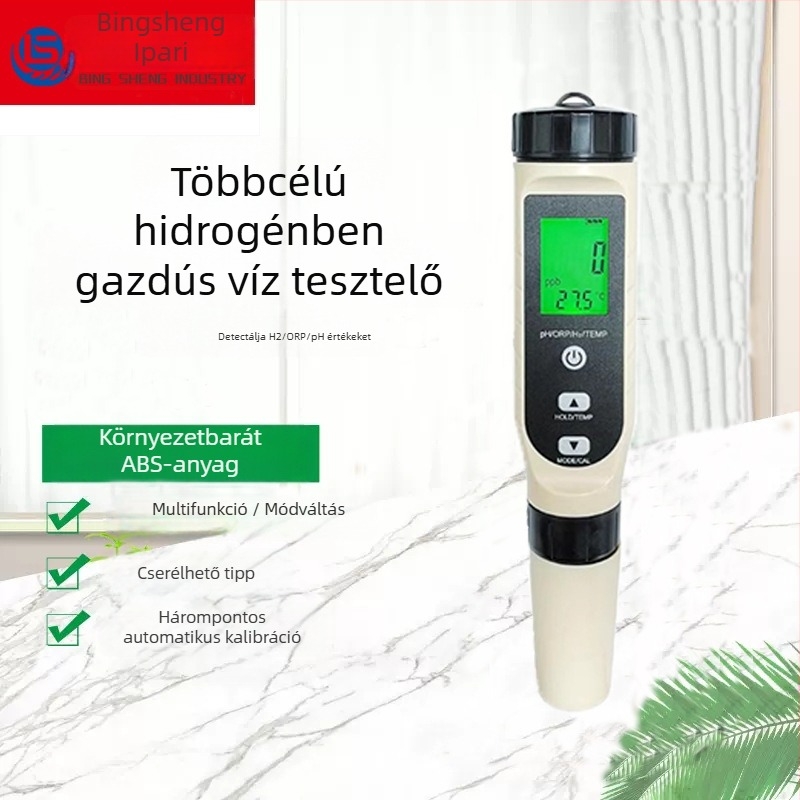Hordozható vízminőség-analizátor – BSK-06 modell, mérési tartomány 0–2400 ppb / 0.001–2.4 ppm, pontosság ±10 ppb / ±0.01 ppm, tápegység 4.5V.