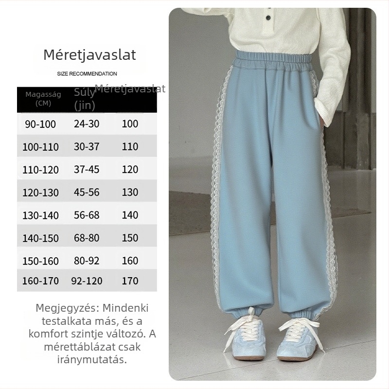 Lányoknak szóló póló, koreai stílus, 100% pamut, hosszú ujjú, kerek nyakú, tavasz–őszi szezon