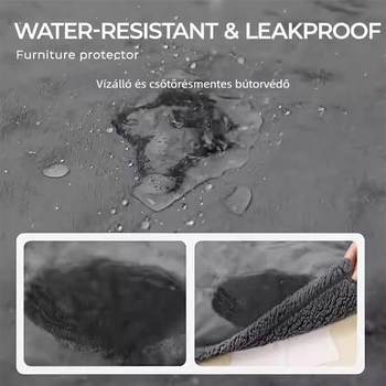 Háziállat takaró macskáknak és kutyáknak, vízálló, dupla rétegű flanel, egész éves meleg, egyszínű, 300–500 g poliészter