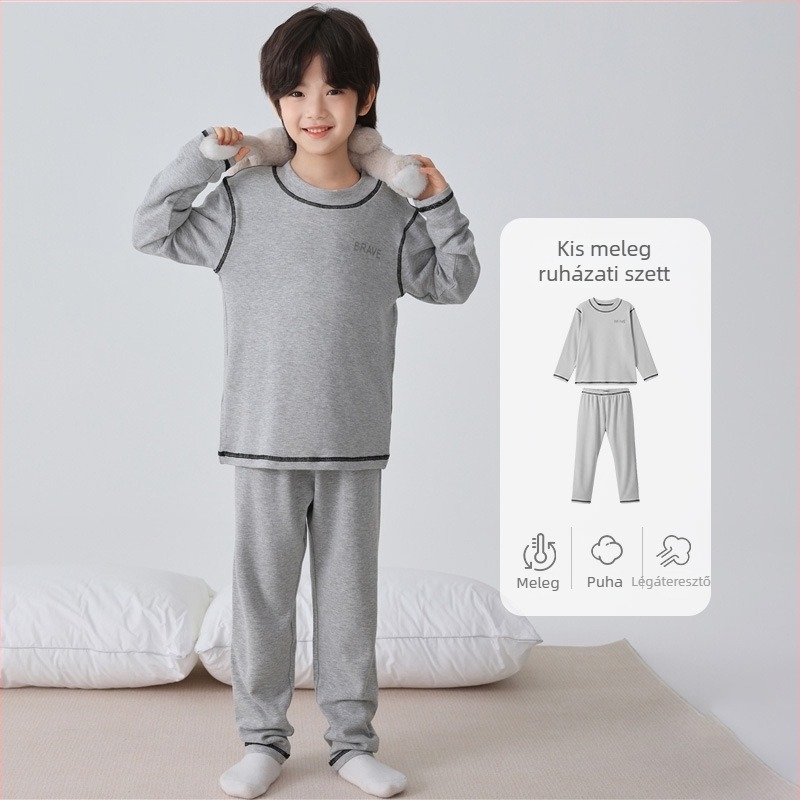 Fiúknak valo termo alsó készlet - Haima Home, viszkóz 93% anyag, kerek nyakú, téli–ősz szezonra